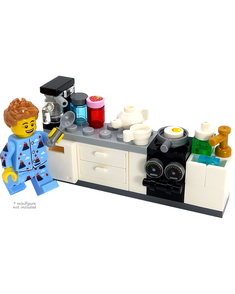 LEGO® komplette Küche mit Spüle & Backofen MOC mini set