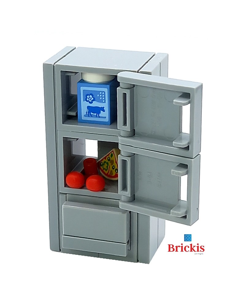 Legende Wat Aannemer LEGO® koelkast diepvriezer eten inbegrepen MOC
