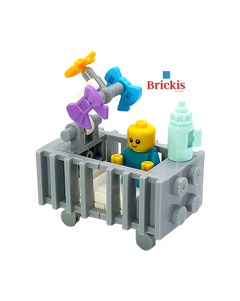 LEGO® Babybett  mit minifigur Baby mini