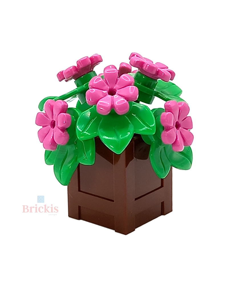 MOC LEGO® Bloemen in een pot Geranium
