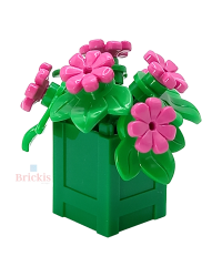 MOC LEGO® Blumen im Topf Geranium