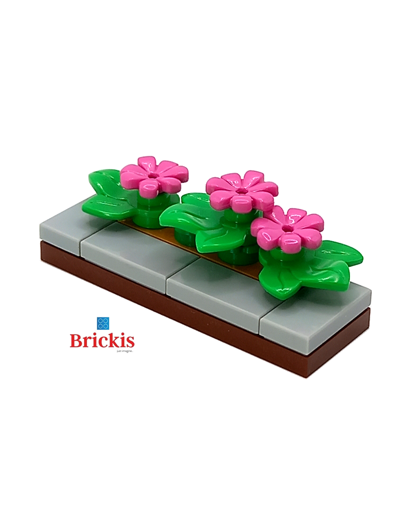 Parterre de fleurs LEGO® MOC pour le jardin ou la terrasse