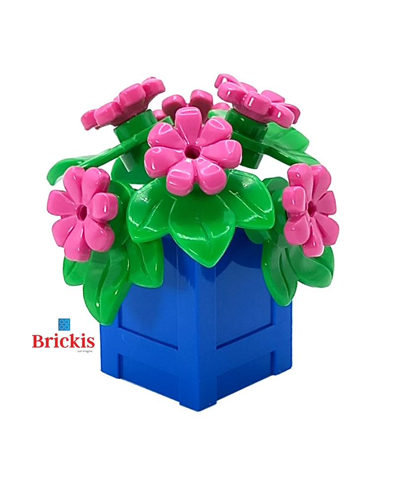 MOC LEGO® Fleurs Géranium en pot