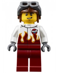LEGO® minifigura piloto de acrobacias aeropuerto