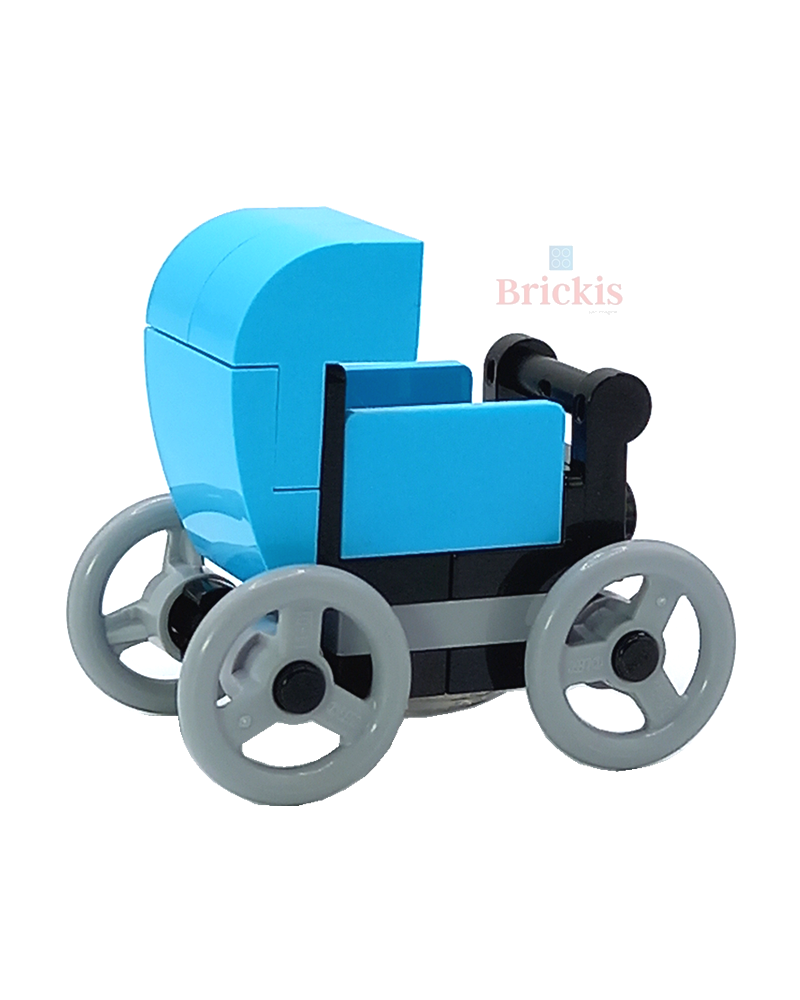 LEGO® MOC Kinderwagen Türkis