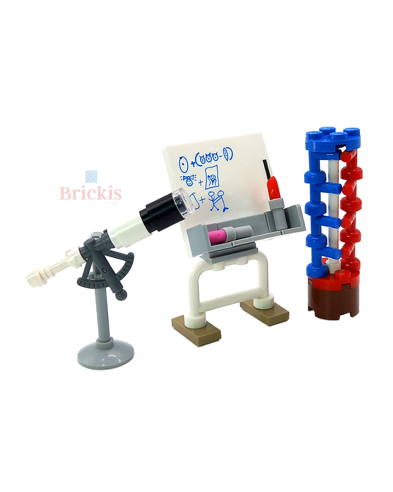 LEGO® MOC DNA-String | weißes Brett | Fernrohr