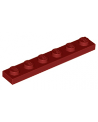 LEGO® Dark Red Plate 1 x 6 Part No 3666 