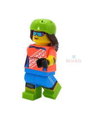 LEGO® minifiguur mountainbike meisje biker