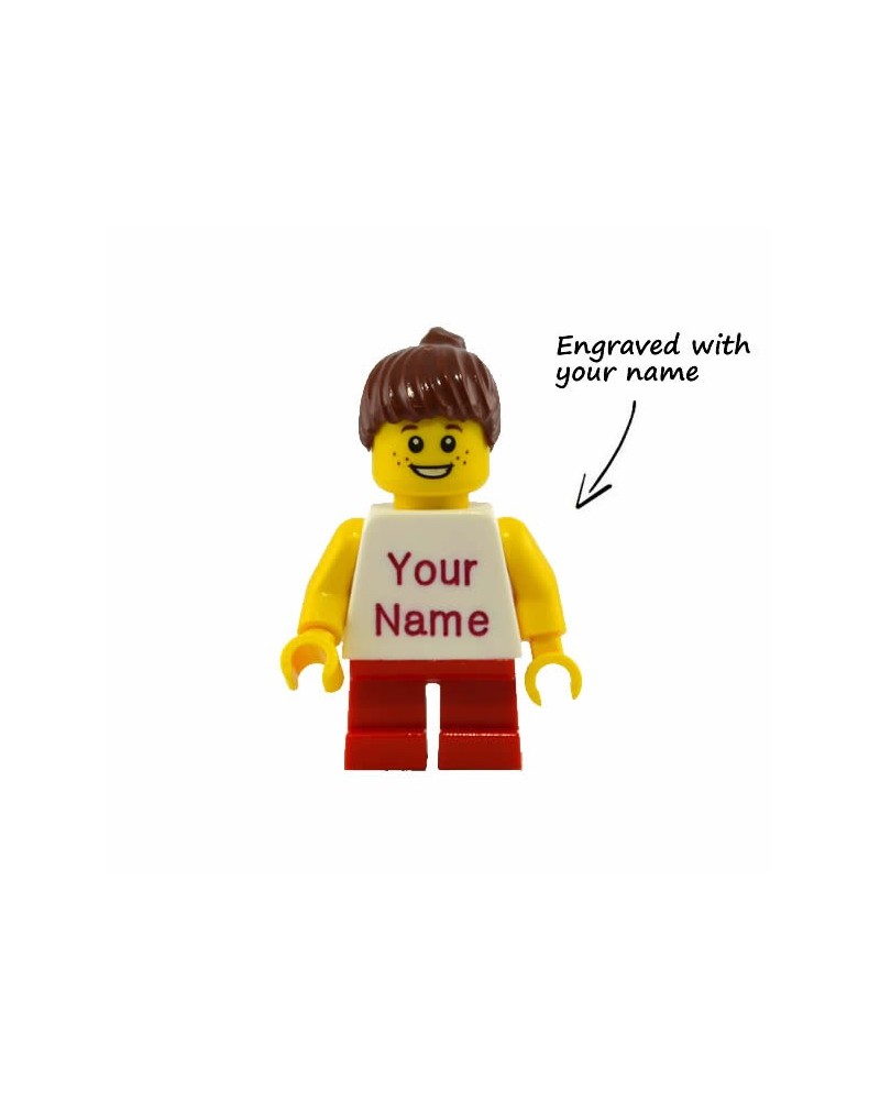 Minifigura niña LEGO® personalizada