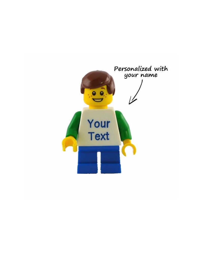 Gepersonaliseerde Lego® Minifiguur Custom Voor U Gegraveerd