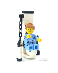 LEGO® MOC toilet with flush