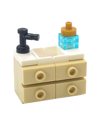 LEGO® MOC Waschbecken und Schrank