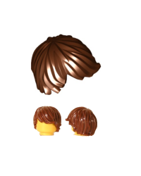 LEGO® minifigures hair reddish brown 61183