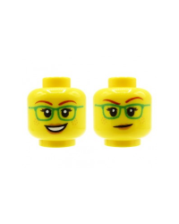 LEGO® minifiguren weiblicher Kopf Brille 3626cpb2377