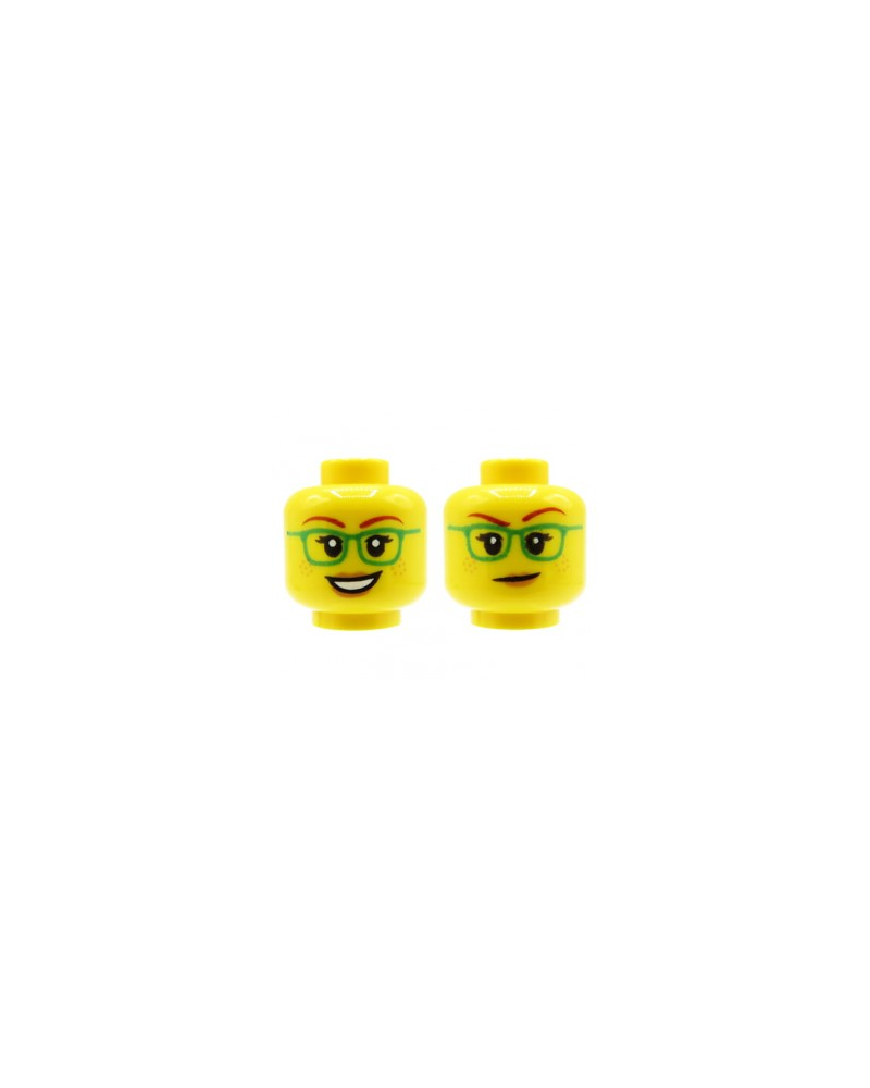 LEGO® minifiguren weiblicher Kopf Brille 3626cpb2377