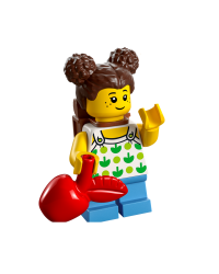 LEGO® minifigure girl with school bag backpack