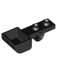LEGO® Plate Modified black 1x2 88289