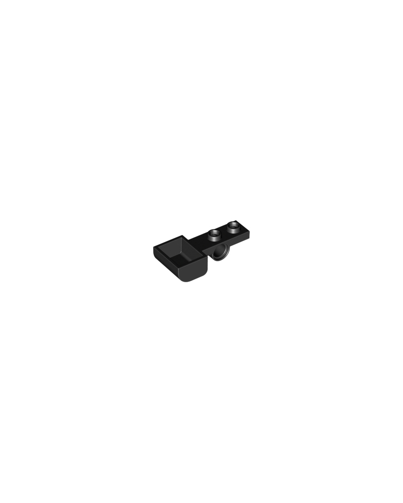 LEGO® plaat aangepast zwart 1x2 88289
