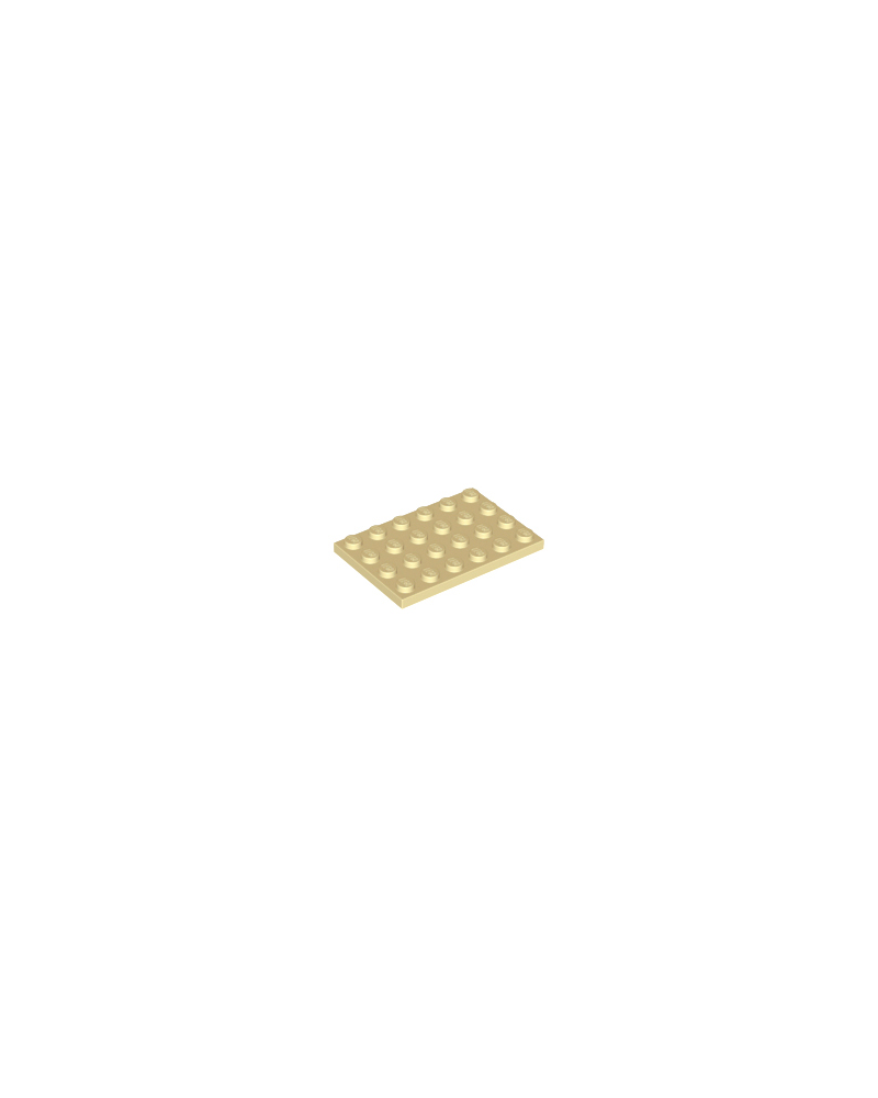 Plate LEGO® 4x6 tan 3032