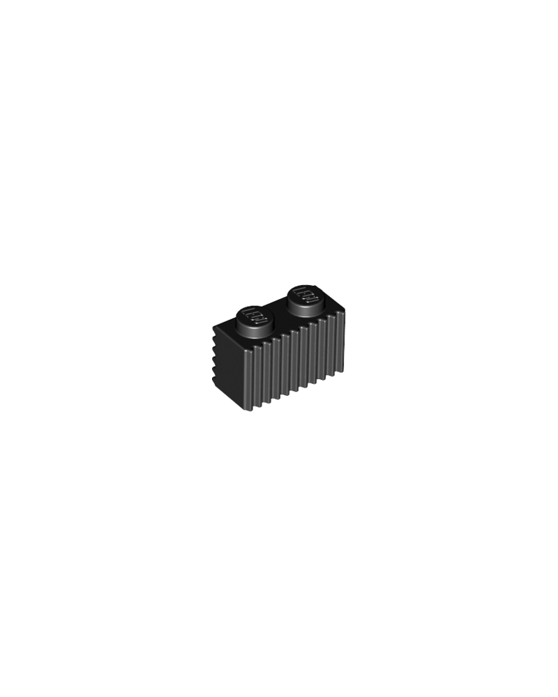 Brique LEGO®, modifiée 1x2 avec grille 2877