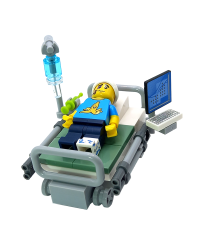 LEGO® MOC cama de hospital - muebles