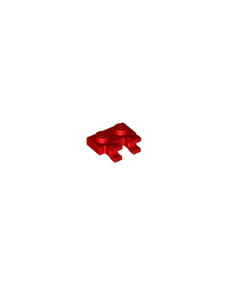 LEGO® Plate Modified 1x2 60470b red