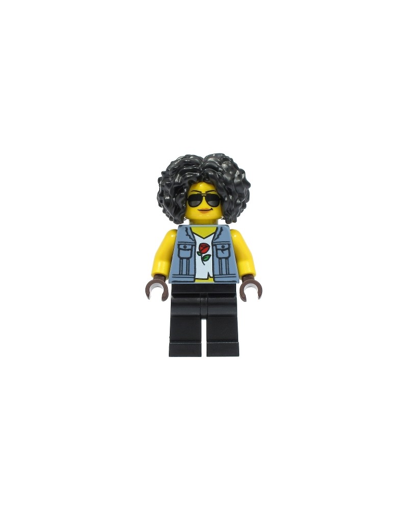 LEGO® minifiguur Stuntman motorrijder meisje