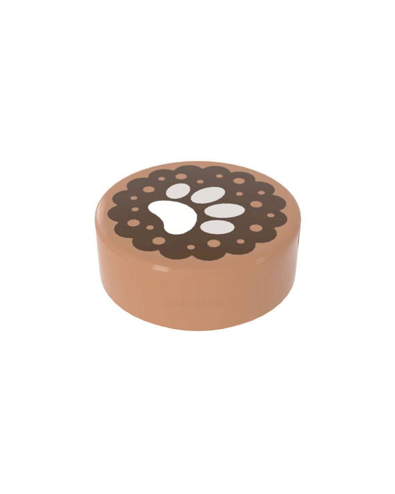 Teja LEGO® redondo 1x1 pata animal 98138pb055 Teja LEGO® redondo 1x1 pata animal 98138pb055