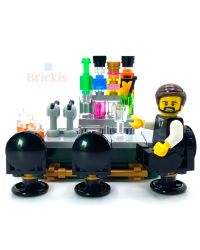 LEGO® MOC comptoir tearoom bar café avec cocktails bière
