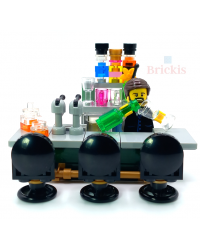 LEGO® MOC mostrador taverna con cócteles cervezas