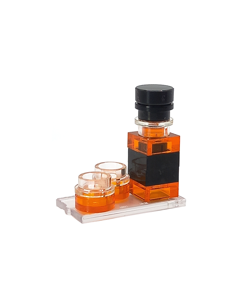 LEGO® MOC whisky - likeur fles en glazen op dienblad