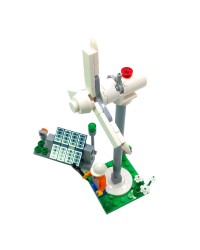 LEGO® MOC Vestas Molino de viento - turbina eólica + paneles solares