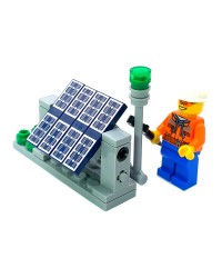 LEGO® MOC Estación de energía solar eléctrica renovable.