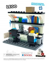 LEGO® MOC scientific research lab laboratory bench workstation