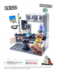 LEGO® MOC Paläontologielabor zur Untersuchung von Fossilien - prähistorischen Pflanzen