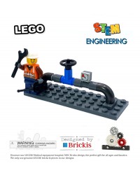 LEGO® MOC STEM Engeneering Válvula para tubería de gas natural