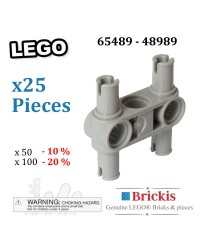 25x LEGO® Technic gris azulado claro, eje y conector pin 48989 - 65489 - 4225033