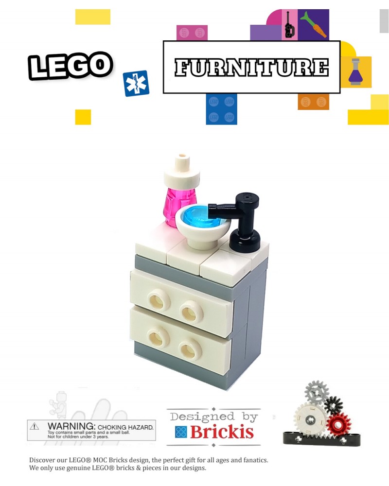 LEGO® MOC lavabo et armoire pour la salle de bain