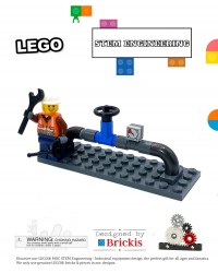 Pipeline sous-marin LEGO® MOC STEM Engineering, design industriel exclusif Brickis
