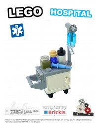 LEGO® MOC hospital room medical equipment for nurses