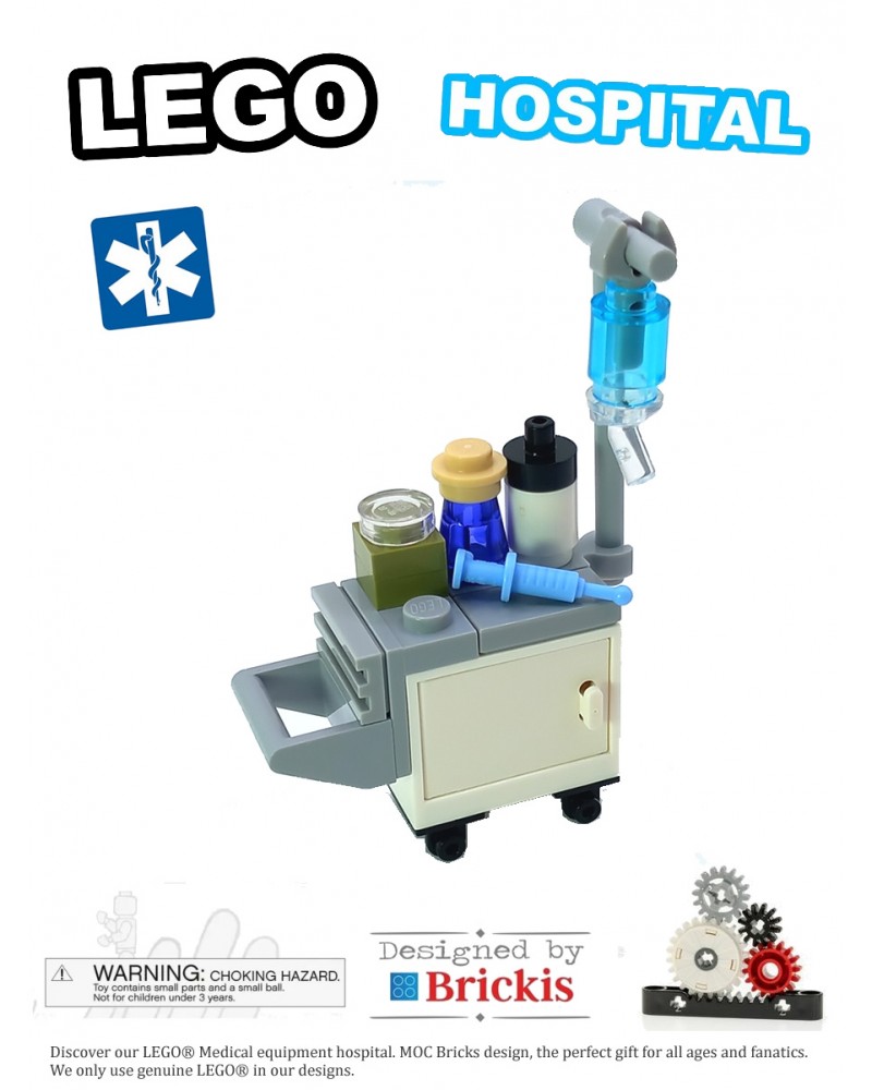 LEGO® MOC Sala de hospital equipamiento médico para enfermeras