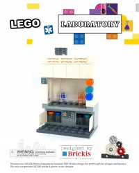 LEGO® MOC Campana de extracción química laboratorio para investigación científica.
