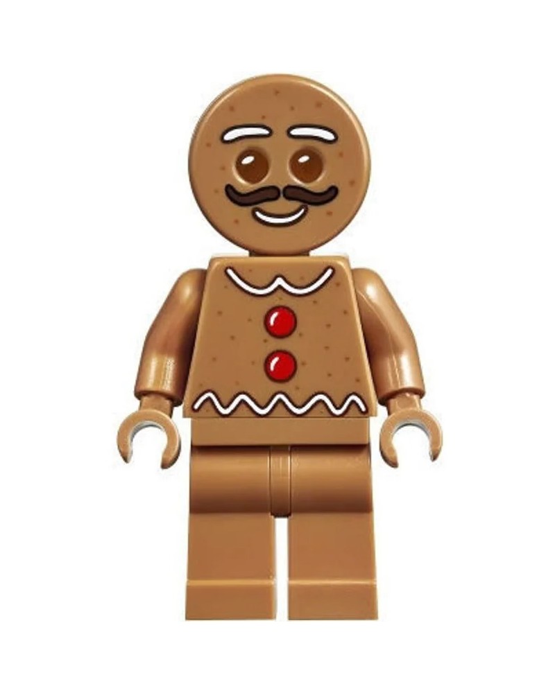 Minifigura LEGO® hombre de jengibre con bigote hol169 navidad