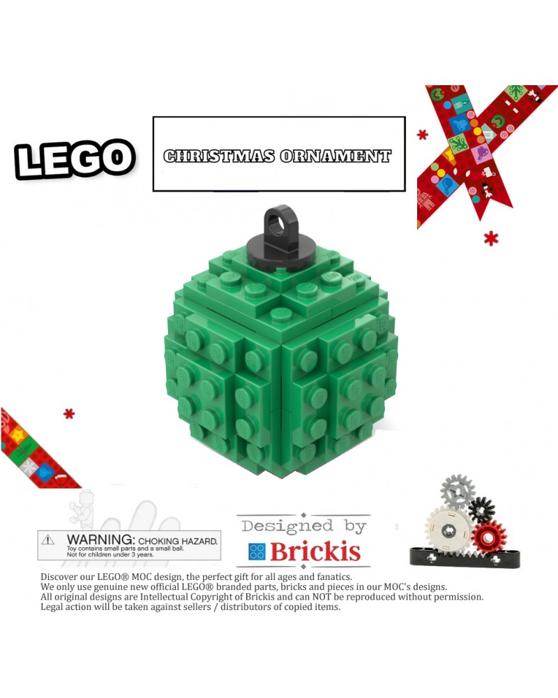 LEGO® Weihnachtskugel | Christbaumkugel Grün