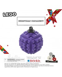 LEGO® Xmas Ornament Ball | bauble for Christmas dark purple