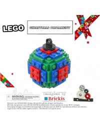 LEGO® Xmas bauble Ball | ornament for Christmas tricolor