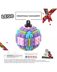 LEGO® Bola decorativa para el arbol de navidad | adorno tricolor