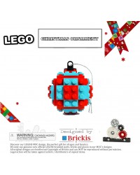 LEGO ® boule de Noël pour me sapin| décoration tricolor