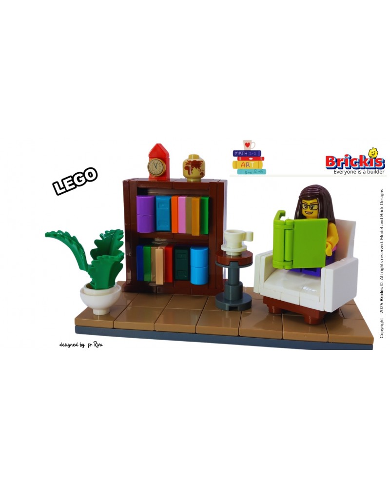 Estantería y librería LEGO® MOC Little Library