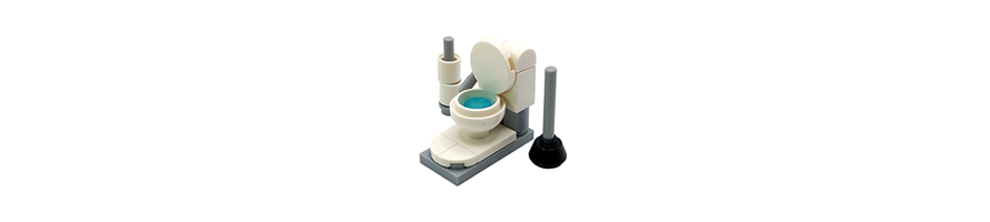 LEGO® MOC Salle de bain et toilettes